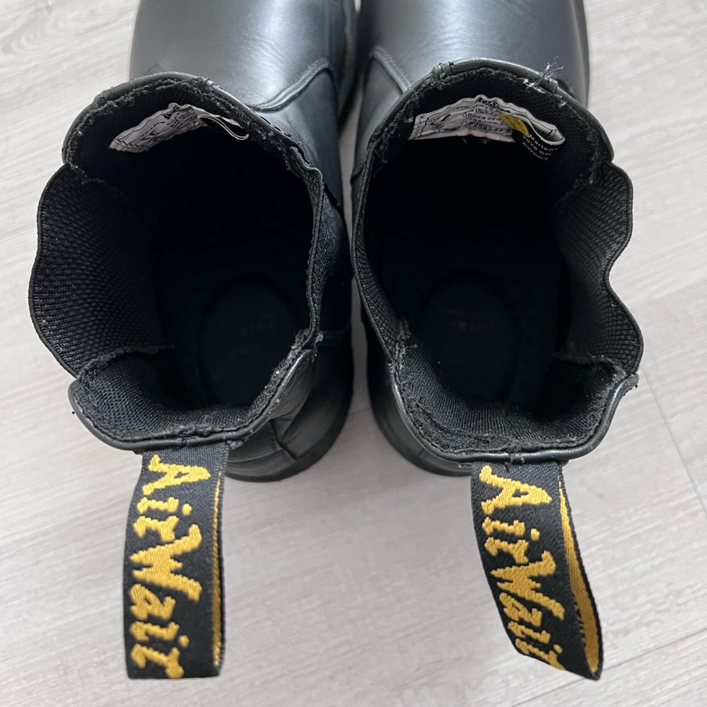 Dr. Martens Black Leather Ankle Chelsea Boots - Picture 3 of 6